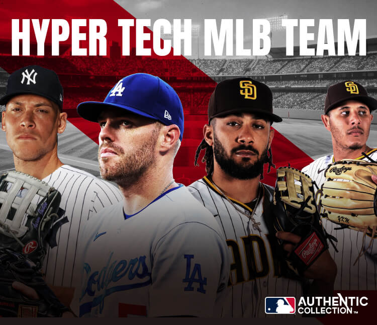 MLBの人気球団のカラーとロゴでデザインされた軟式用カラーグラブHYPER TECH（ハイパーテック） MLB TEAM